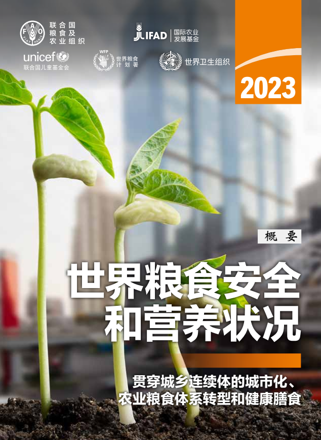 聯合國發布《2023年世界糧食安全和營養狀況》報告：2019年以來，全球新增1.22億饑餓人口